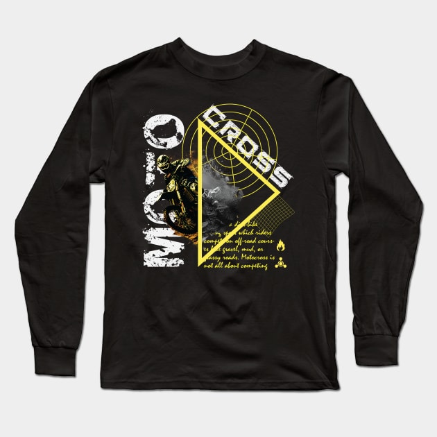 Dirty Mind  Moto Cross Long Sleeve T-Shirt by RadioaktivShop